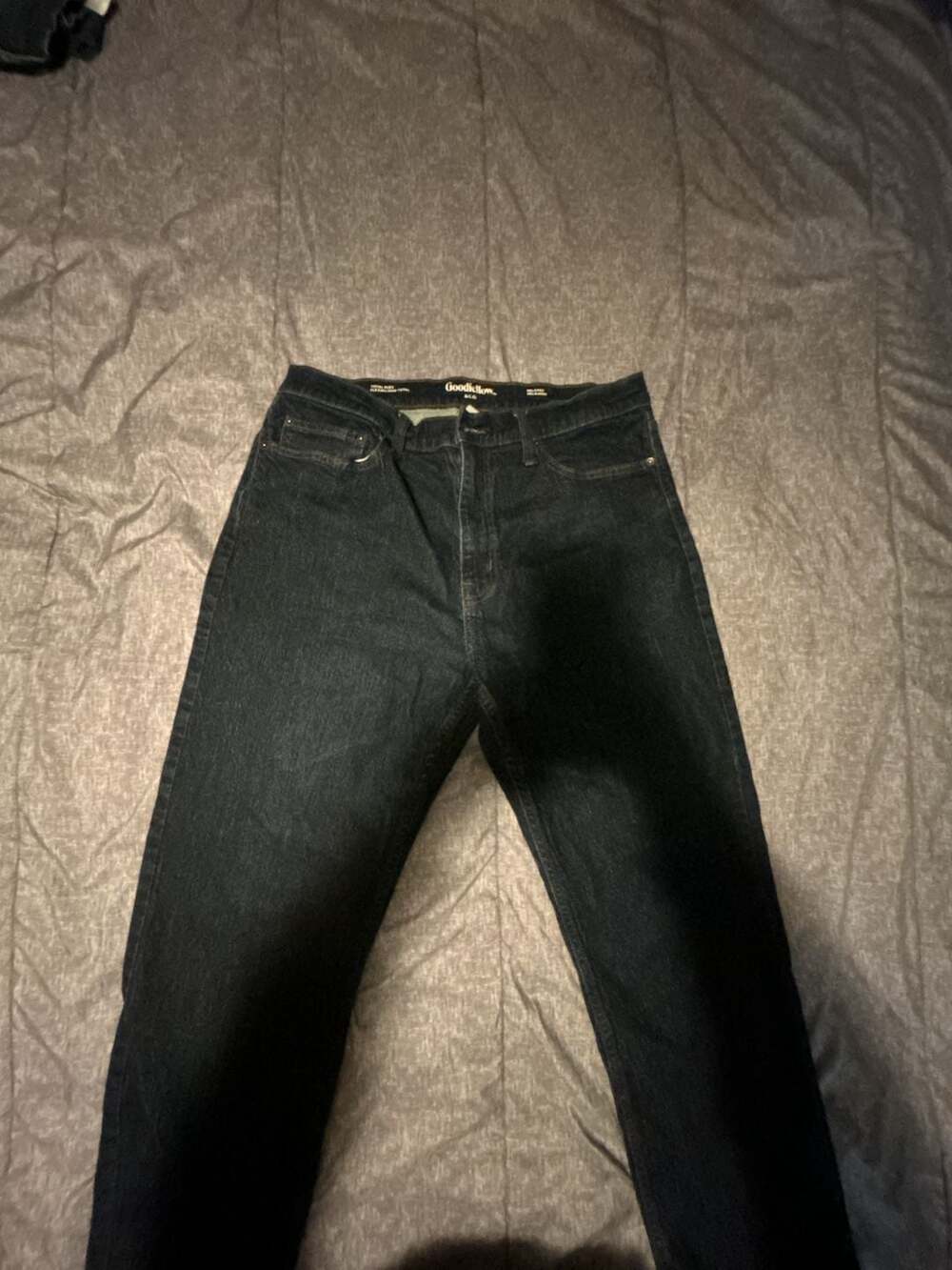 Goodfellow & Co. Mens Relaxed Fit Total Flex Jeans Dark Wash Size 36x30